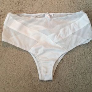 High waisted mesh booty shorts